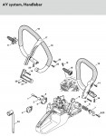 Stihl MS 361 C-Q QuickStop Super Gasoline Chainsaw Spare Parts